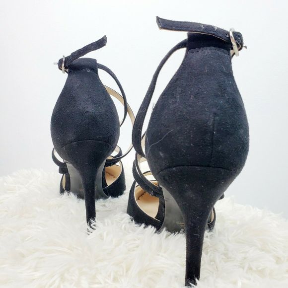 Marc Fischer Black Strappy Stilettos 8 1/2M NWOB - Picture 4 of 6